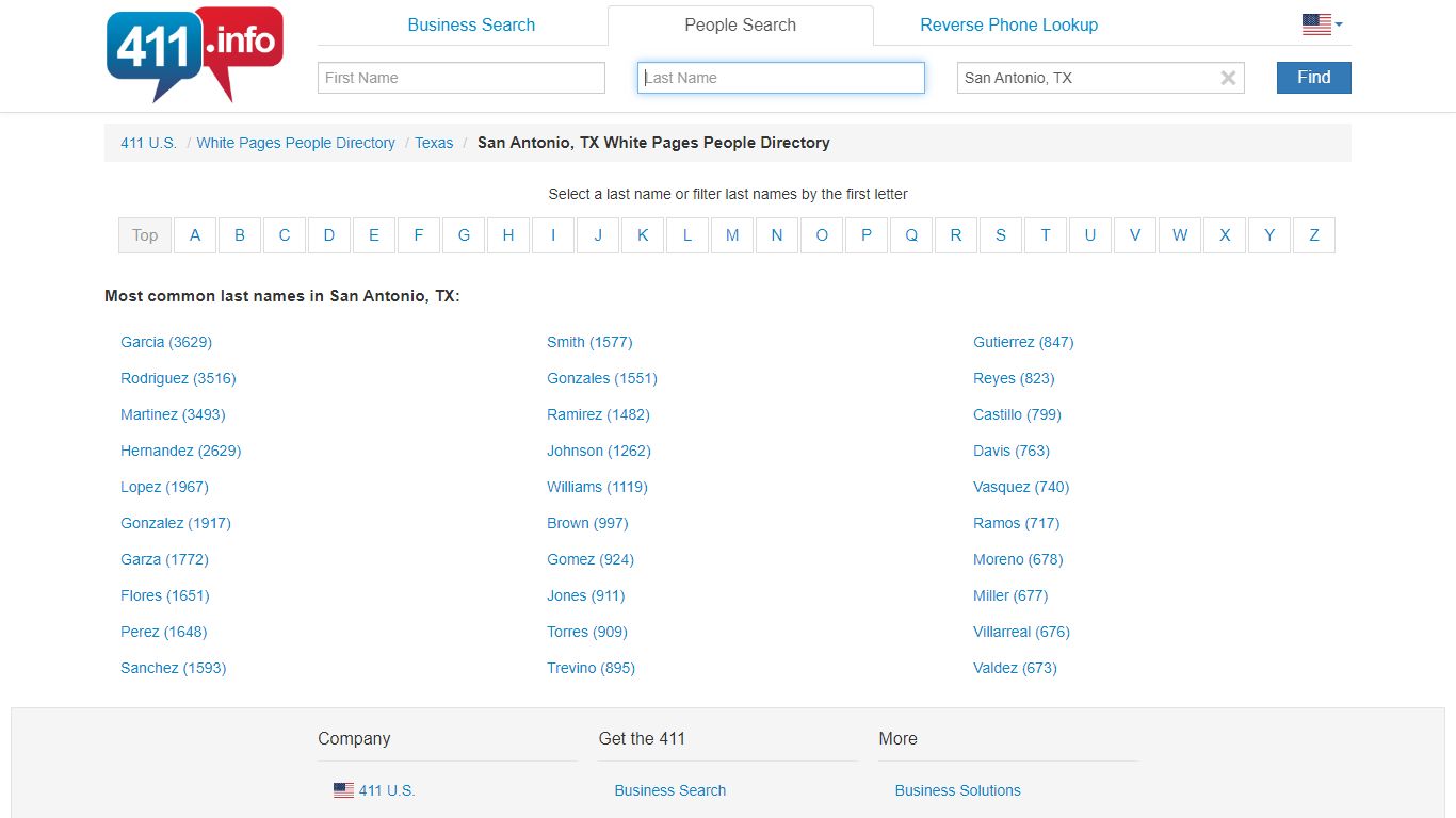 San Antonio, TX White Pages People Directory - 411.info™